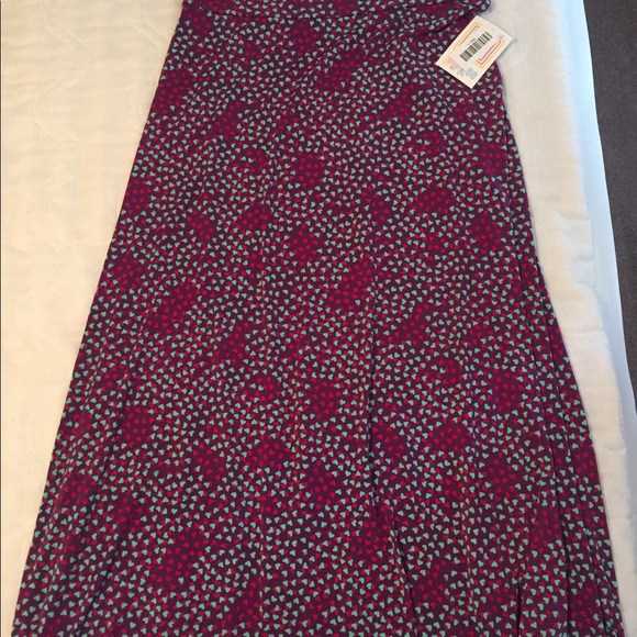 New with tag: Lularoe maxi skirt size Large hearts - Picture 4 of 6